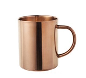 Golden Steel Mugs - Coffesy