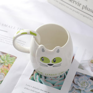 Cartoon Cat Mug - Coffesy