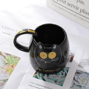 Cartoon Cat Mug - Coffesy