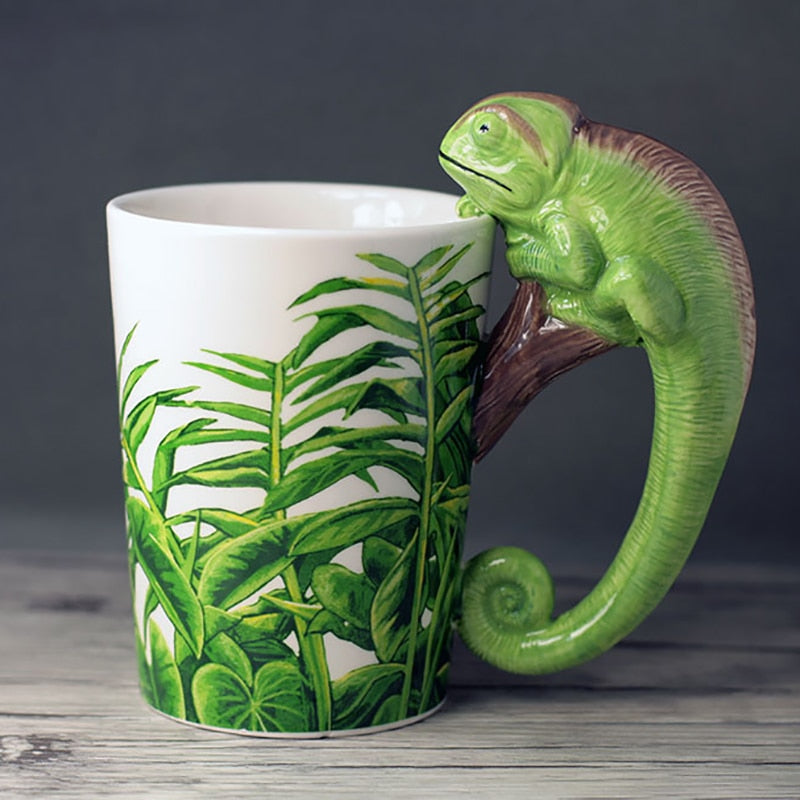 3D Lizard Mug - Coffesy