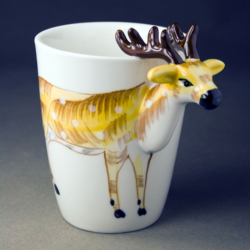3D Roe Deer Mug - Coffesy