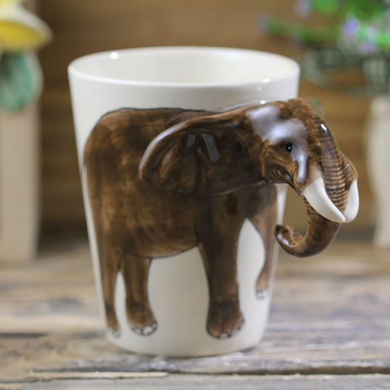 3D Elephant Mug - Coffesy