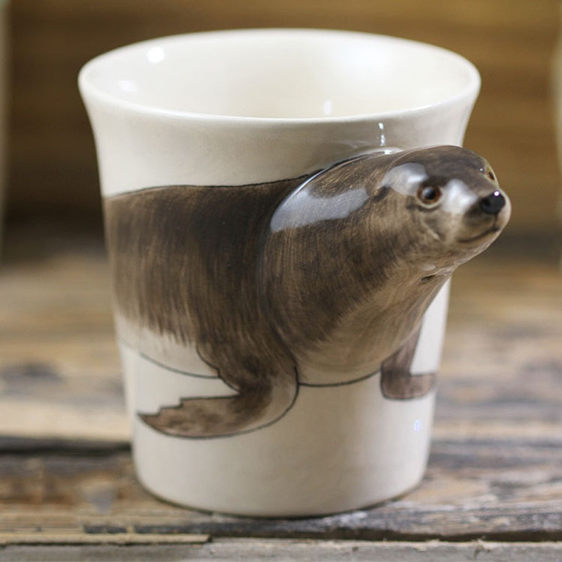 3D Sea Lion Mug - Coffesy