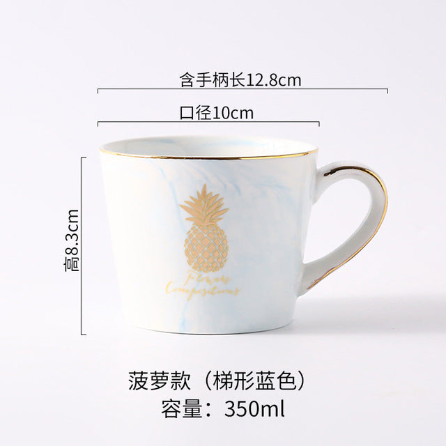 Chic Marble Ceramic Mugs - Coffesy