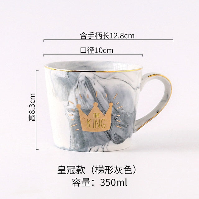 Chic Marble Ceramic Mugs - Coffesy