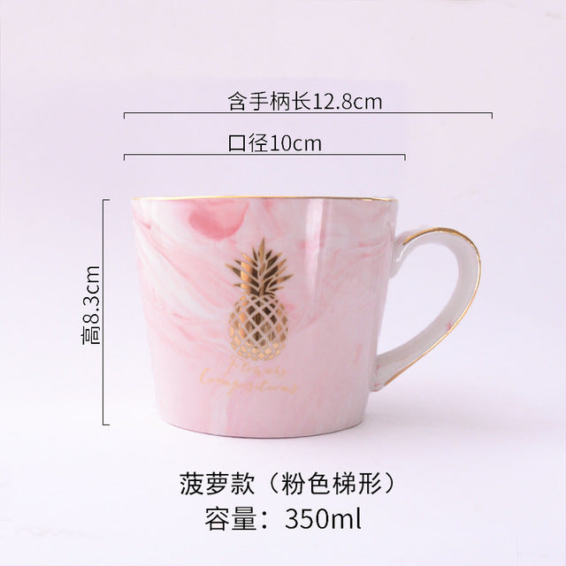 Chic Marble Ceramic Mugs - Coffesy
