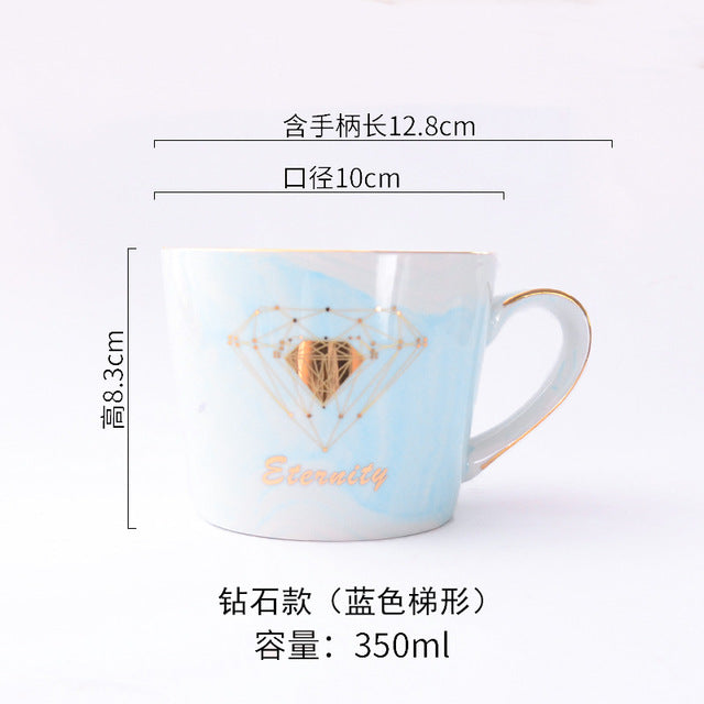 Chic Marble Ceramic Mugs - Coffesy