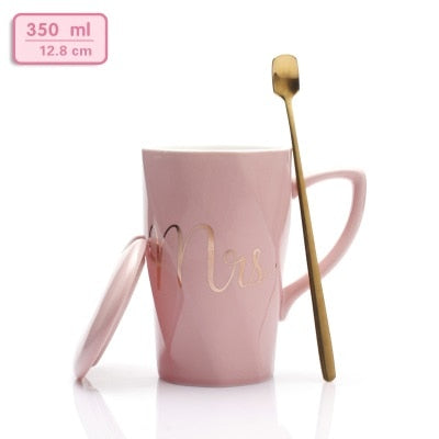 Ceramic  Mr and Mrs Coffee Mugs - Coffesy
