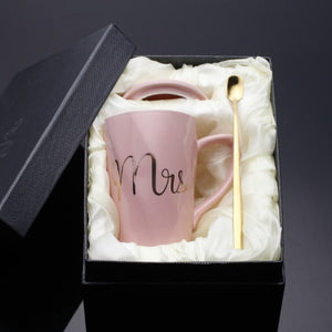 Ceramic  Mr and Mrs Coffee Mugs - Coffesy