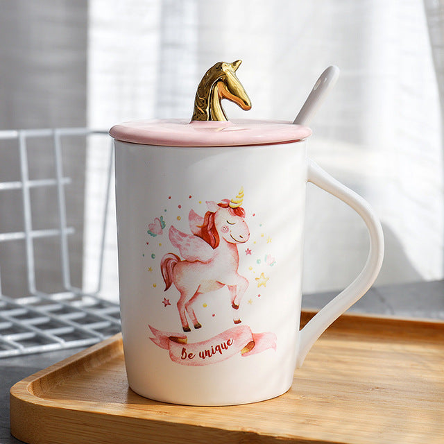 Golden Unicorn Mug - Coffesy