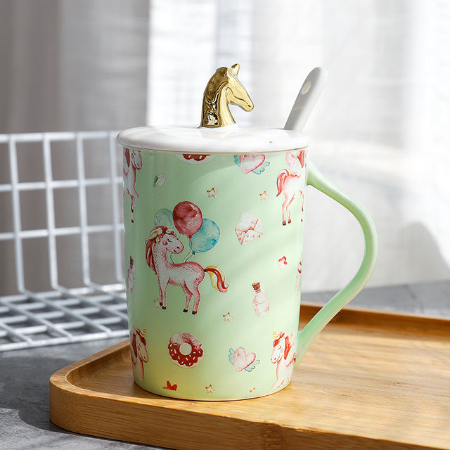 Golden Unicorn Mug - Coffesy