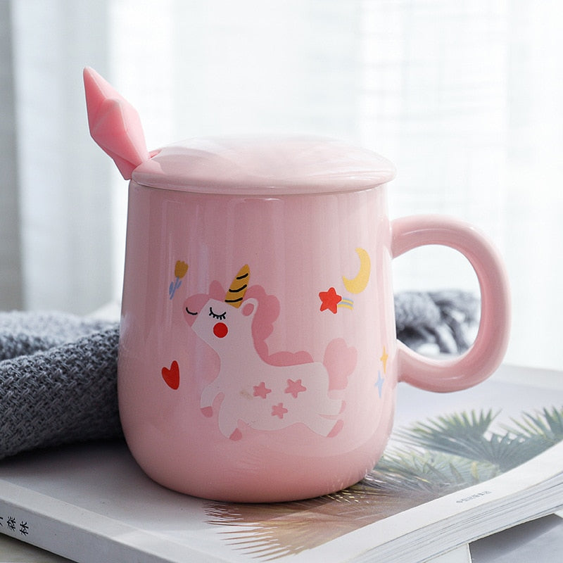 Pinky Cute Unicorn Mug - Coffesy