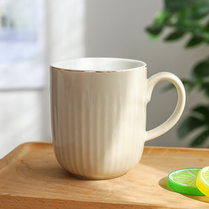 Nordic Gold Striped Art Coffee Mug - Coffesy