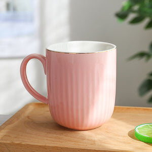 Nordic Gold Striped Art Coffee Mug - Coffesy