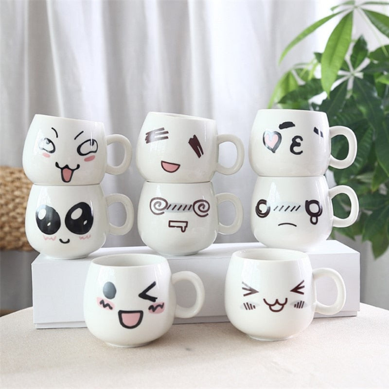 Creative Fun Cute Face Mugs - Coffesy