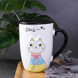 Pinky Cat Mug - Coffesy