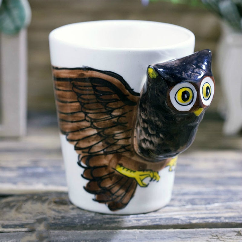 3D Owl Mug - Coffesy