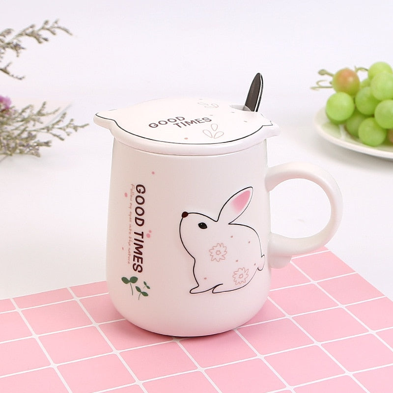 Cute Rabbit Ceramic Mug - Coffesy