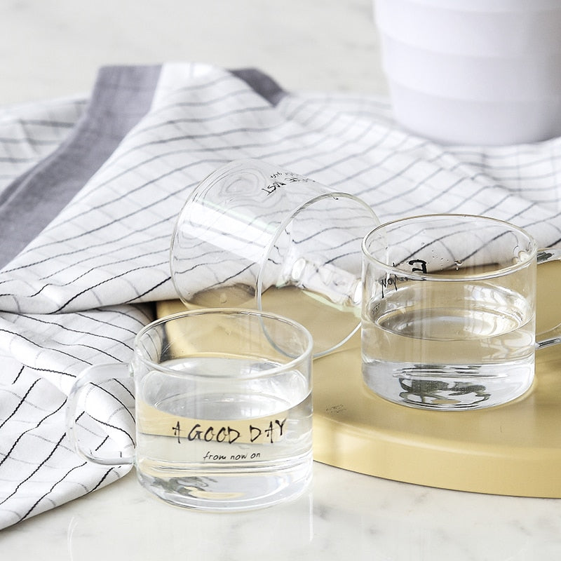 Chic Transparent Glass Mug - Coffesy