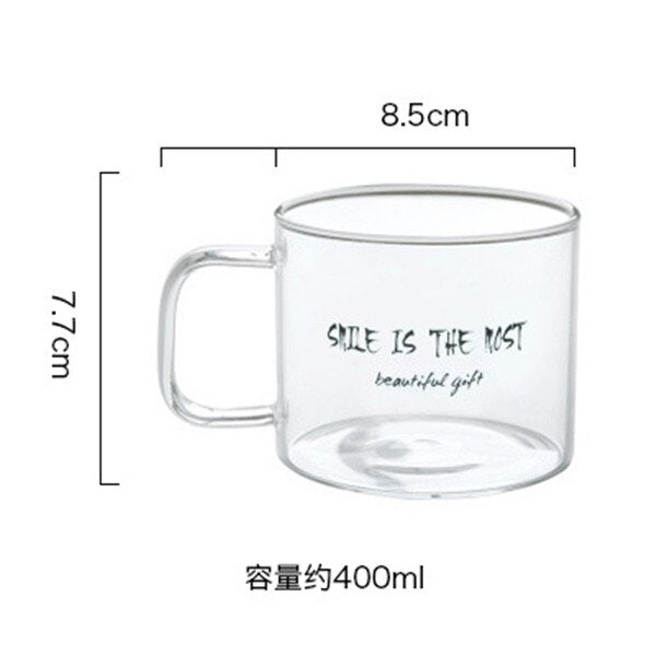 Chic Transparent Glass Mug - Coffesy