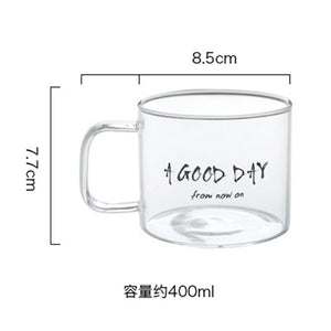 Chic Transparent Glass Mug - Coffesy