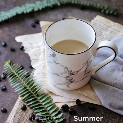 Marble-Looking Ceramic Mug - Coffesy