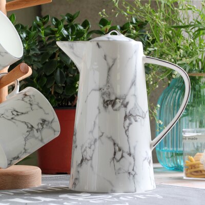 Marble-Looking Ceramic Mug - Coffesy