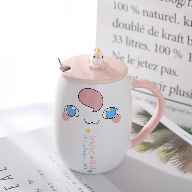 Cartoon Unicorn Coffee Mug - Coffesy