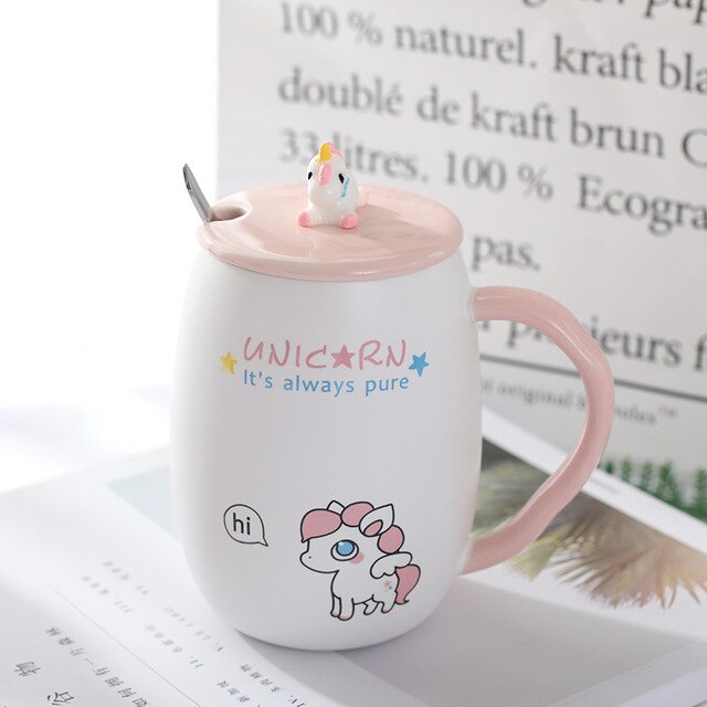 Cartoon Unicorn Coffee Mug - Coffesy