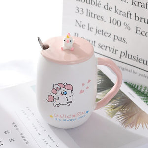 Cartoon Unicorn Coffee Mug - Coffesy