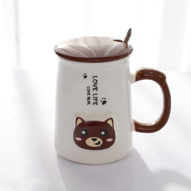 Cute Cartoon Bear Mug - Coffesy