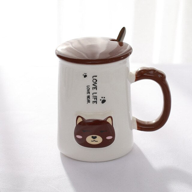 Cute Cartoon Bear Mug - Coffesy