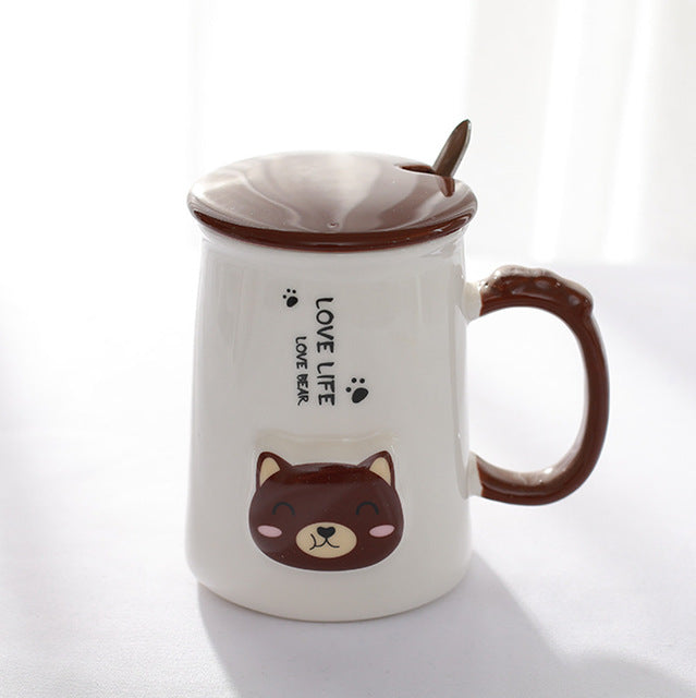 Cute Cartoon Bear Mug - Coffesy