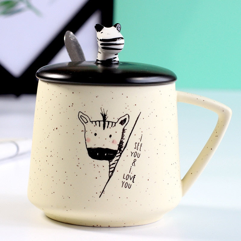 Zebra Ceramic Mug - Coffesy